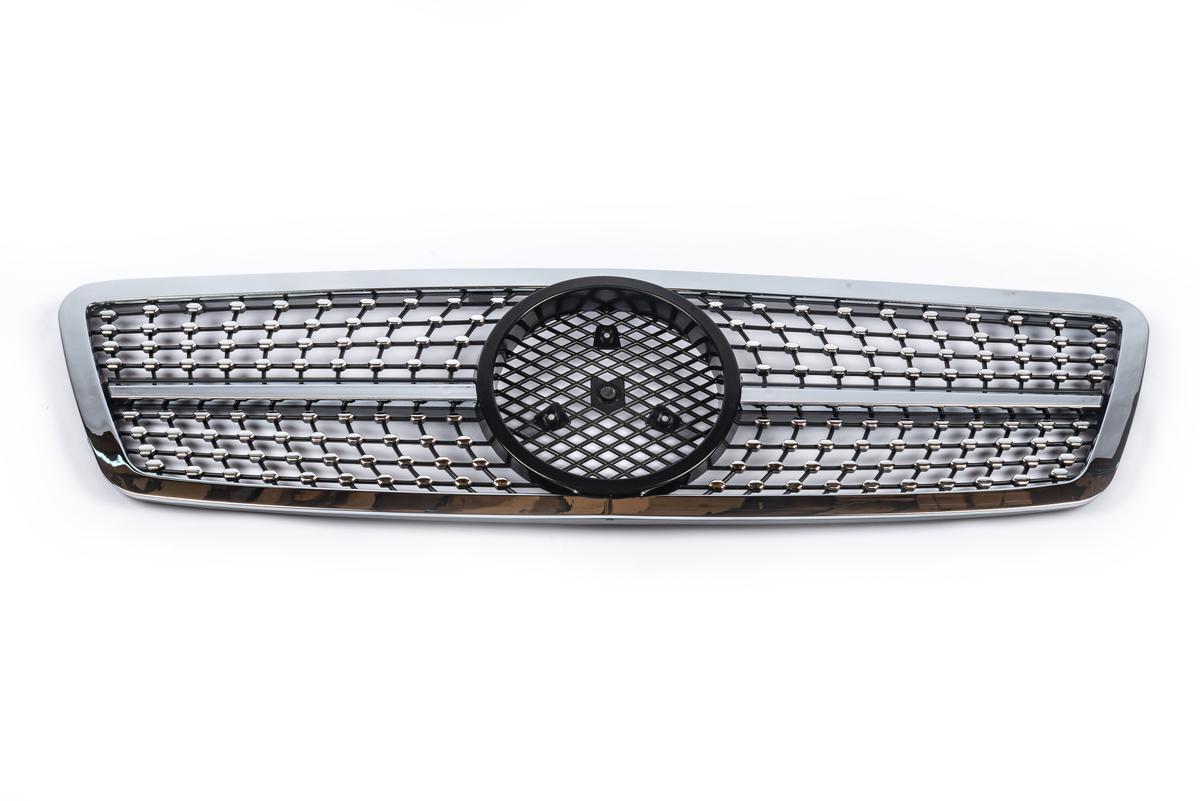 

Передні грати Diamond Silver для Mercedes C-class W203 2000-2007 рр.