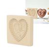 Natural Beech Wood Wooden Cookie Mold Fruit Tree Roses Heart Rose Bunny Flower Biscuit Mould Smooth Surface Rounded Edges