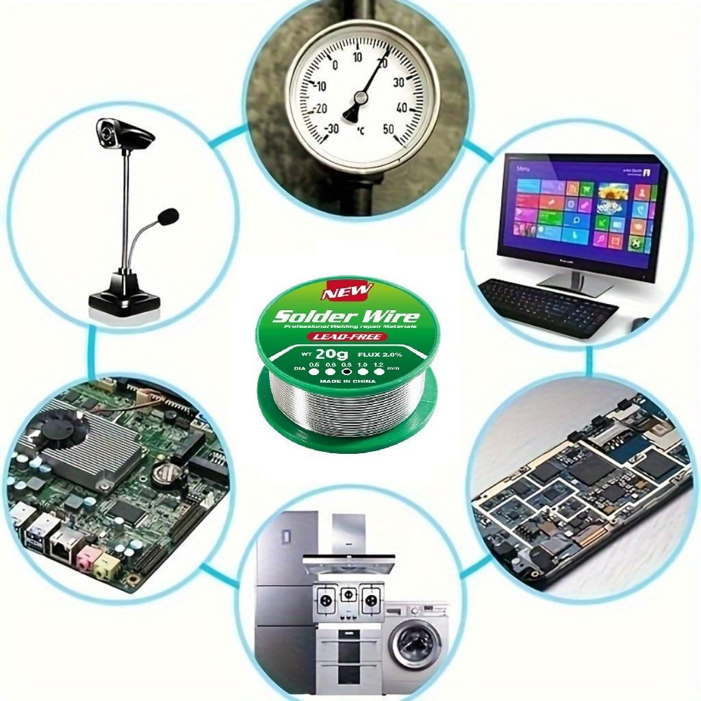 Bleifreier, umweltfreundlicher Lötdraht mit Kolophoniumkern, kleiner, flacher Schaft, Zinndraht Sn99.3Cu0.7, kleine Rolle Lötdraht