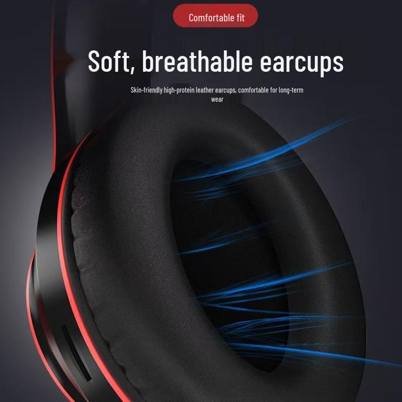 Luminous Bluetooth Head-mounted Heavy Bass Wireless Sports Gaming Headset