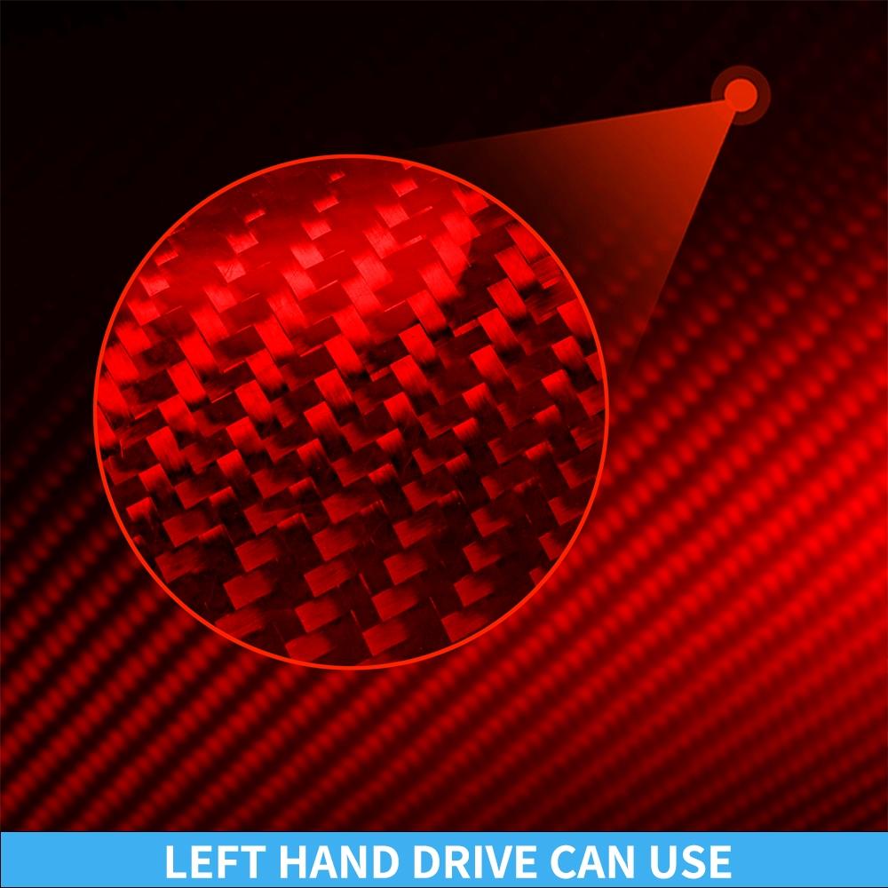 Real Carbon Fiber Car Accessories Gear Shift Set Decorative Cover Soft Sticker For Subaru BRZ Toyota 86 GT86 2017 2018