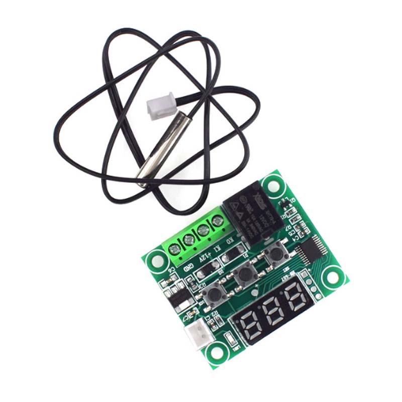 W1209 DC 12V Heat Cool Digital Thermostat Temperature Controller Miniature Thermostat Temperature Control Switch Panel XH-W1209