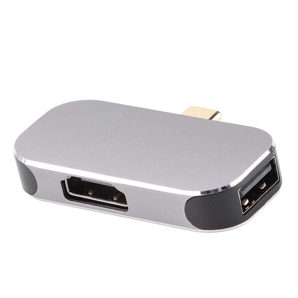 USB C Dock 3 in 1 Type C Male to HD Multimedia Interface USB A Type C Female Docking Station for Windows for Android