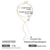 European and American titanium steel double-layer long necklace niche y-chain stainless steel jewelry