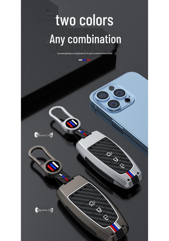 Ford Edge Mondeo Focus Explorer Key Case with Metal Buckle