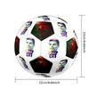 Ronaldo's Evolution Sports Size 5 Soccer Football Machine Sewn Indoor/Outdoor Universal Football Unique Gift for Soccer Lovers