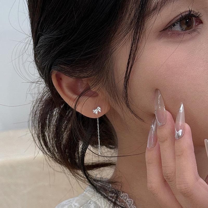 Elegant Bow Earrings for Women, Fashionable & Versatile 2026 Design, Trendy Light Luxury Accessory
