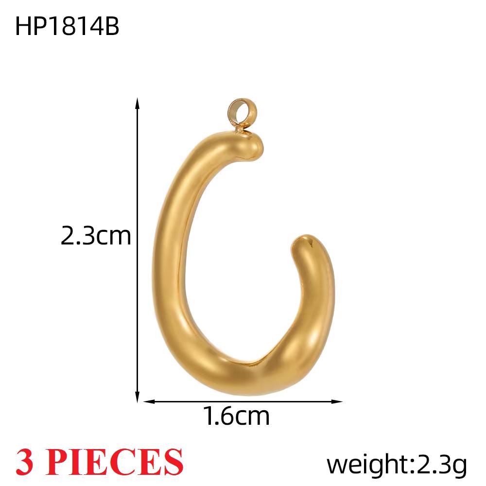 3PCS/LOT CARLIDANA Handmade Gold Plated Stainless Steel Charms, Sun Star Flower Butterfly Pendants for Bracelet Necklace Making