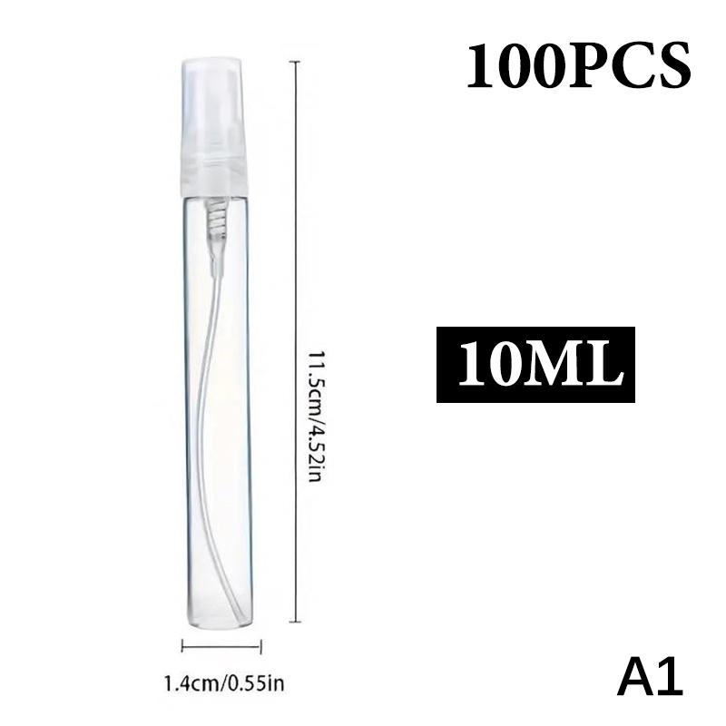 100 Stuks 10ml 5ml 3ml Glazen Sprayflesje Draagbaar Mini Navulbaar Parfuum Lege Fles Verstuiver Pomp Sprayflesje Transparant