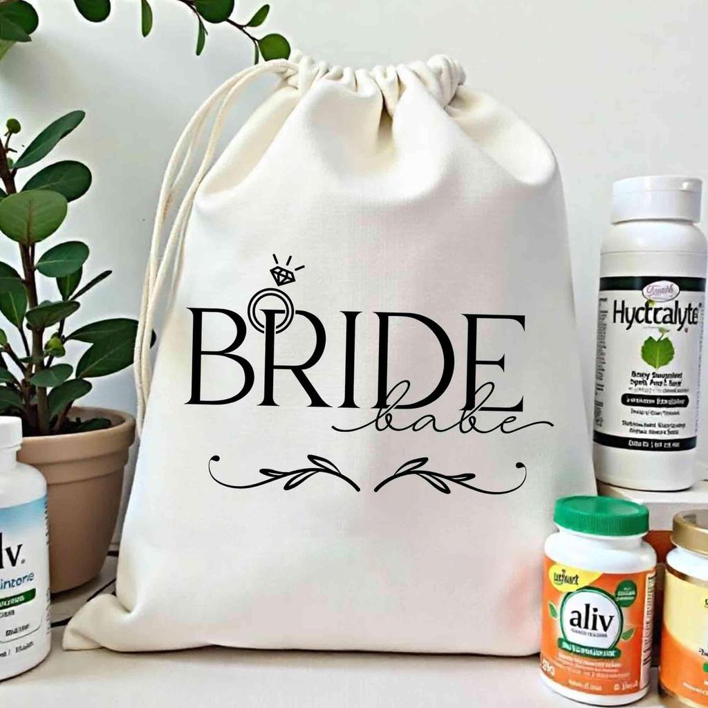 Bride, Babe, Linen Bundle Pockets, Wedding Party Decorations, Bridal Souvenirs, Storage Bags, Wedding Supplies, Available In Various Sizes