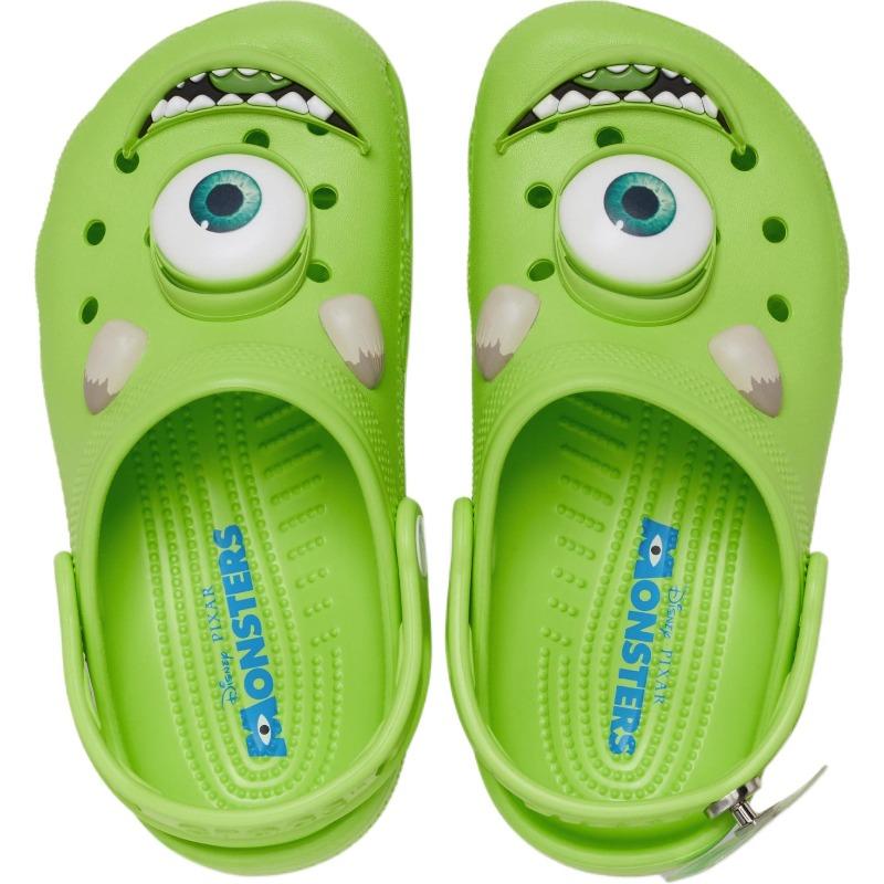 Crocs Kids Monsters Inc Collaboration Classic Clog Green Versatile Comfortable Low Top Sandals 210876-90H