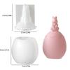 Bow Long-Eared Rabbit Aroma Candle Resin Silicone Mold Diy Small Rabbit Plaster Figurine Mold For Aromatherapy Diy Crafts