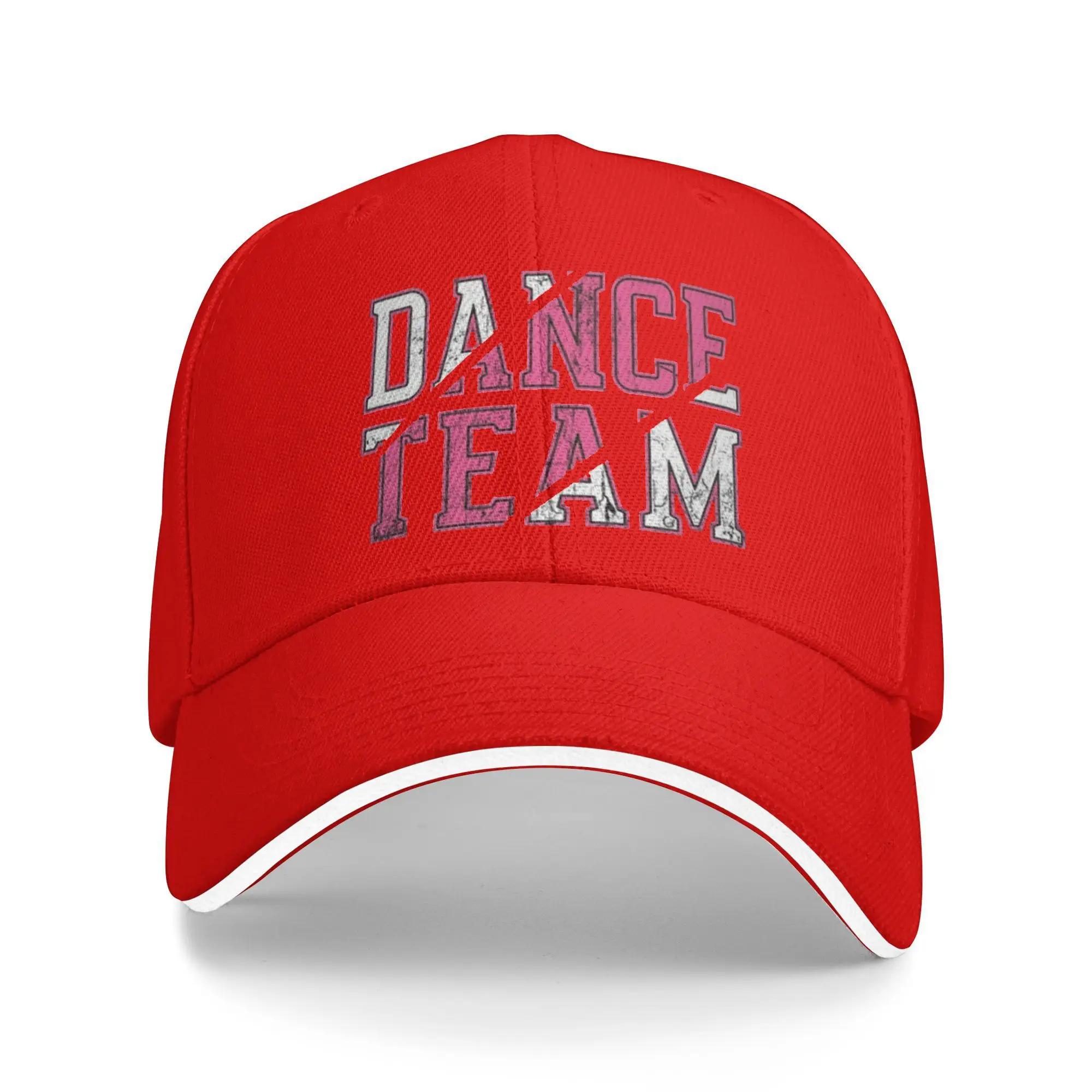 Pink Dance Letter Baseball Cap  Stylish Hip Hop Hats Summer Unisex Unisex Hunting Camping Baseball Caps One Size