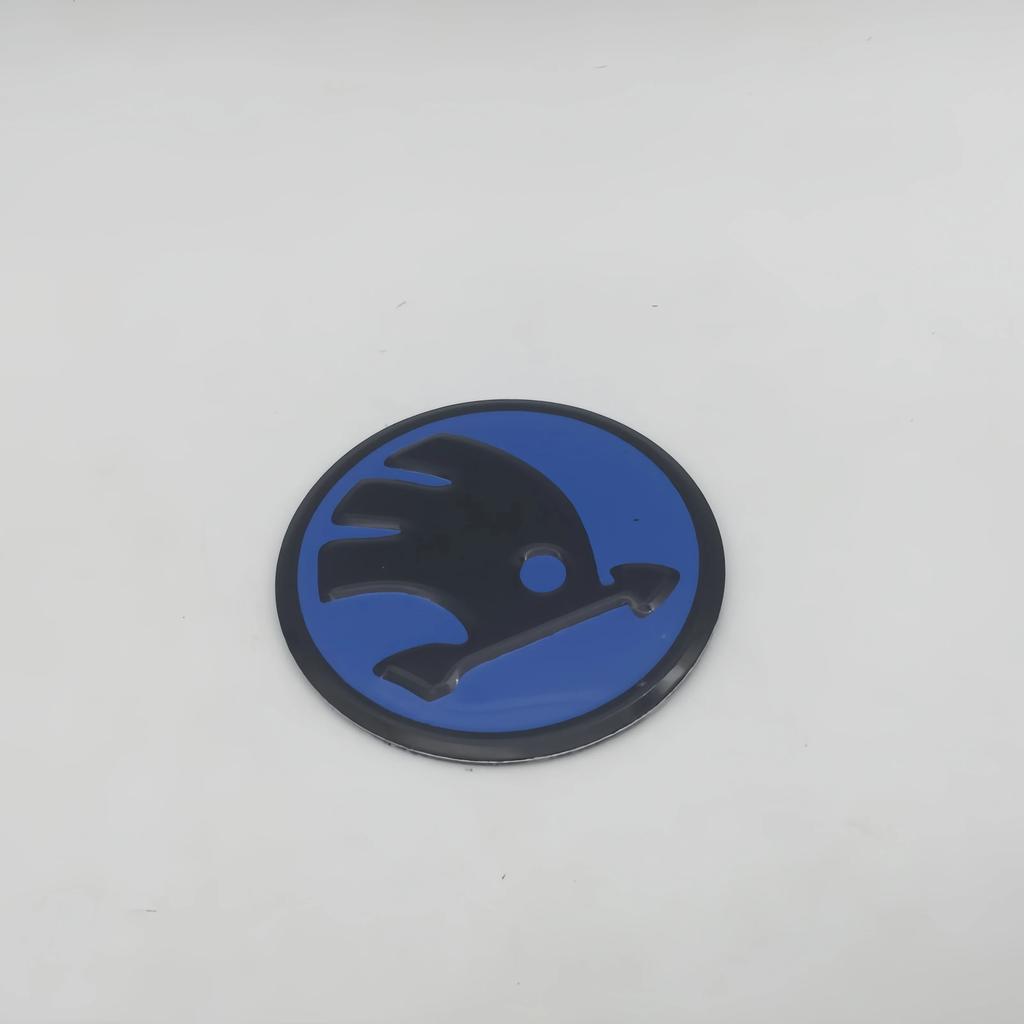 2025 New 1pcs 3D 42mm 43mm Car Emblem Steering Wheel Center Badge Sticker Decal Styling Auto Accessories For Skoda