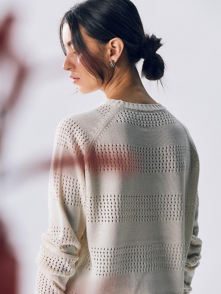 EDWARDMAX Morina Long-Sleeve Knitwear Cream