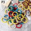 50Pcs/Set Women Girls Basic Hair Bands 4Cm Simple Solid Colors Elastic Headband Hair Ropes Ties Hair Accessories Ponytail Holder