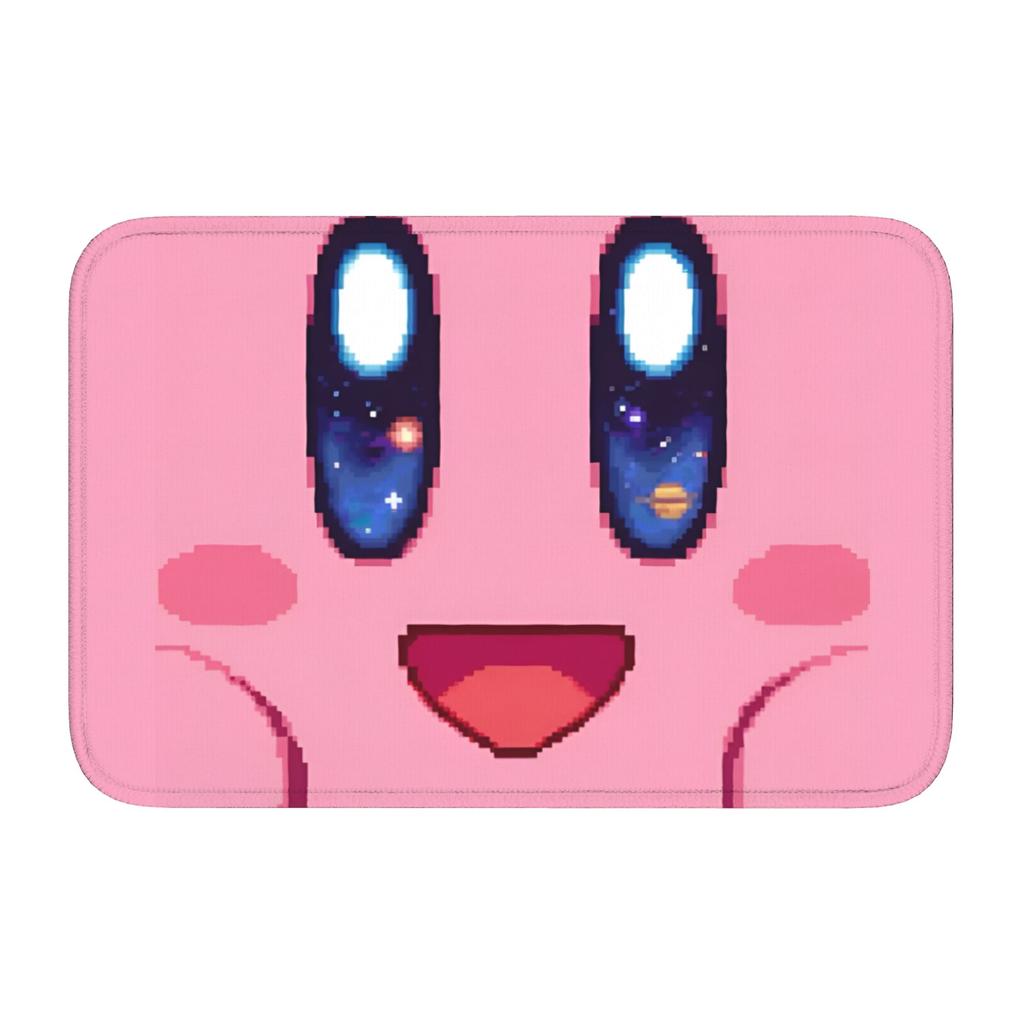 Kirbys Cartoon Game Floor Door Kitchen Bathroom Mat Anti-Slip Indoor  Doormat Garden Living Room Entrance Rug Carpet Footpad