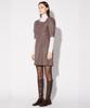 Leusejiem Puff Mini Dress - Brown