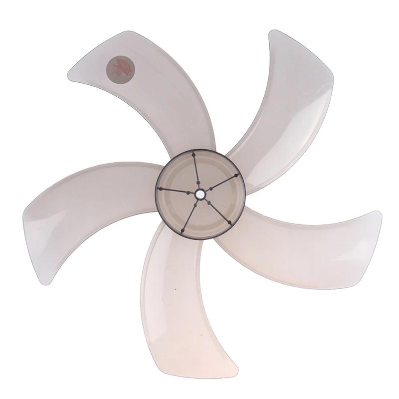 Sale 1Pc 16 Inch Household Plastic Fan Blade Five Leaves With Nut Cover For Pedestal Fan