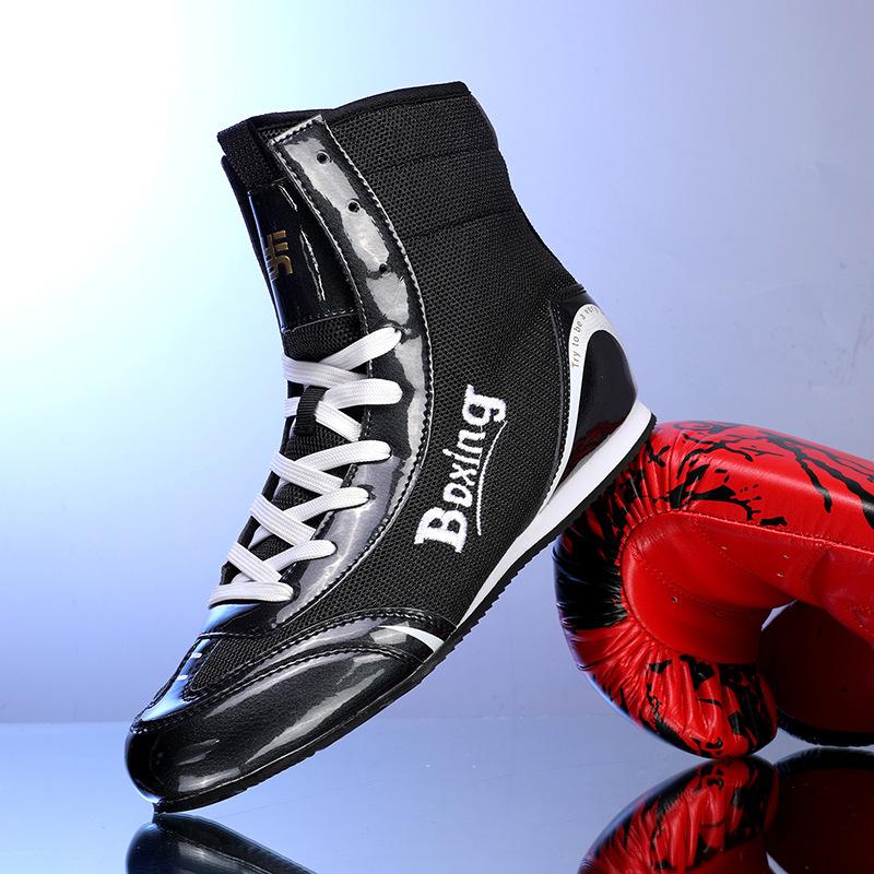 New Boxing Shoes Wrestling Shoes Soft Fitness Comfortable Anti-skid Training Professional Competition Shoes Indoor Training Shoes