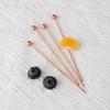 Gold Stainless Steel Cocktail Fruit Picks
