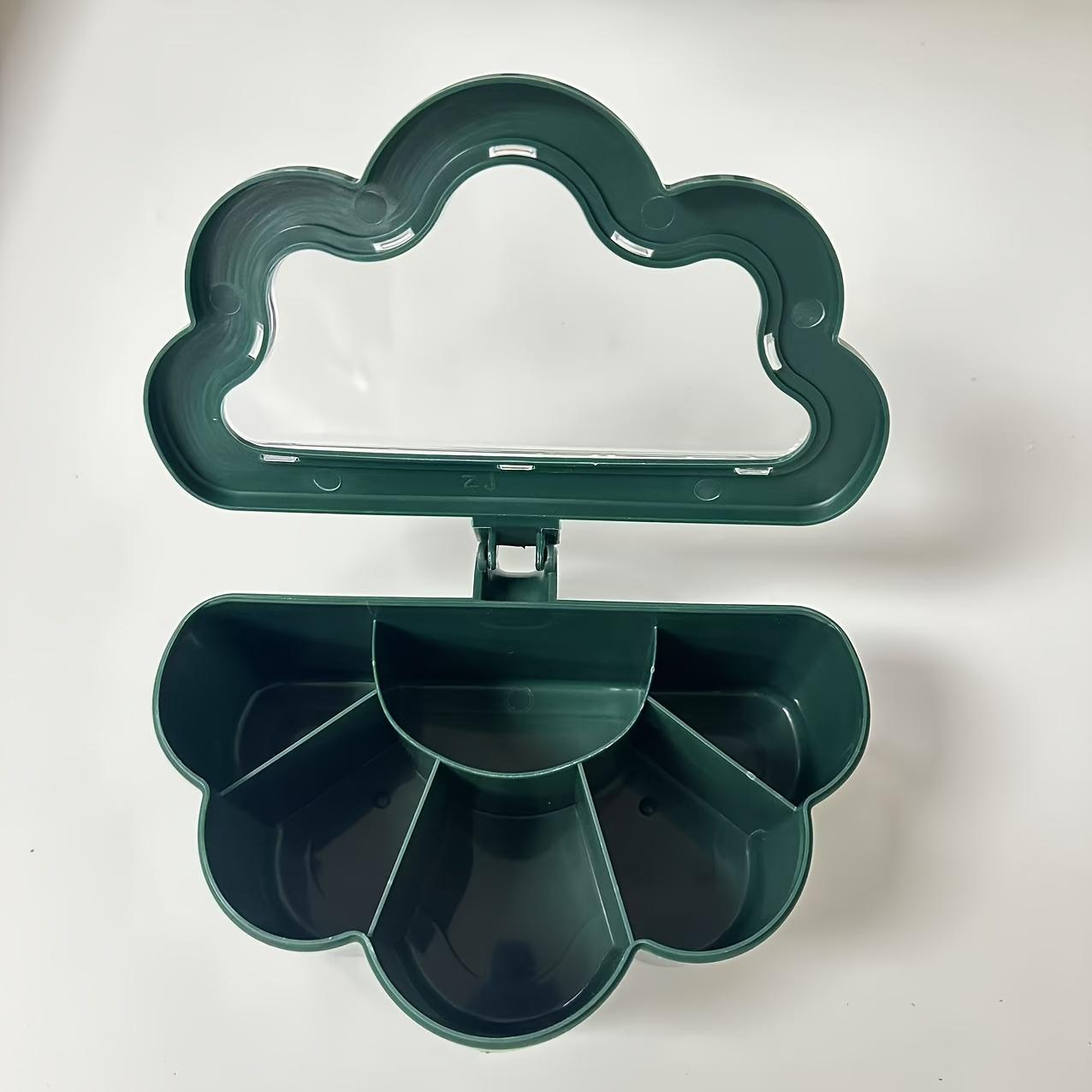 

1 шт. Многосекционный органайзер для специй, Прочный ПП материал, Интегрированный кухонный контейнер для специй для домашнего использования, Универсальное решение для хранения специй зелёный