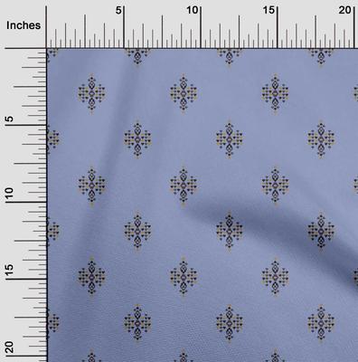 Tejido de Algodón y Lino Estampados Geométricos Ikat Por Metro Ancho 40 Pulgadas