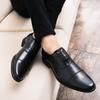 Fashion Men Leisure Derby Shoes Business Dress Shoes Classic Triple Joint Oxford Office Gentleman Footwear for Job Luxury Wedding Shoes