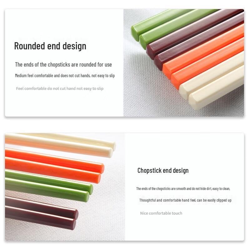 MOLUONA Household Melamine Chopsticks