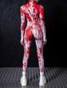 3D-Digitaldruck Bühnenkostüme für Erwachsene, Halloween-Events, Karneval, Mottoparty, Cosplay-Outfit, Pretend Game-Overall