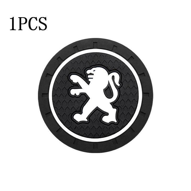 

2026 Hot Car Sticker 1/2Pcs Car Coaster Cup Holder Mat Decoration Pad Interior Auto Accesories For Peugeot 206 307 308 3008 207