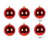 Christmas Decoration Ball 6-30CM Red Glossy Matte Glitter Plastic Christmas Ball Pendant Festive Opening Scene Hanging Ornaments