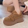 Fur Women Flats Cotton Shoes Platform Warm Snow Boots  Fashion Casual Winter Running Shoes  Short Plush Cozy Ladies Boots