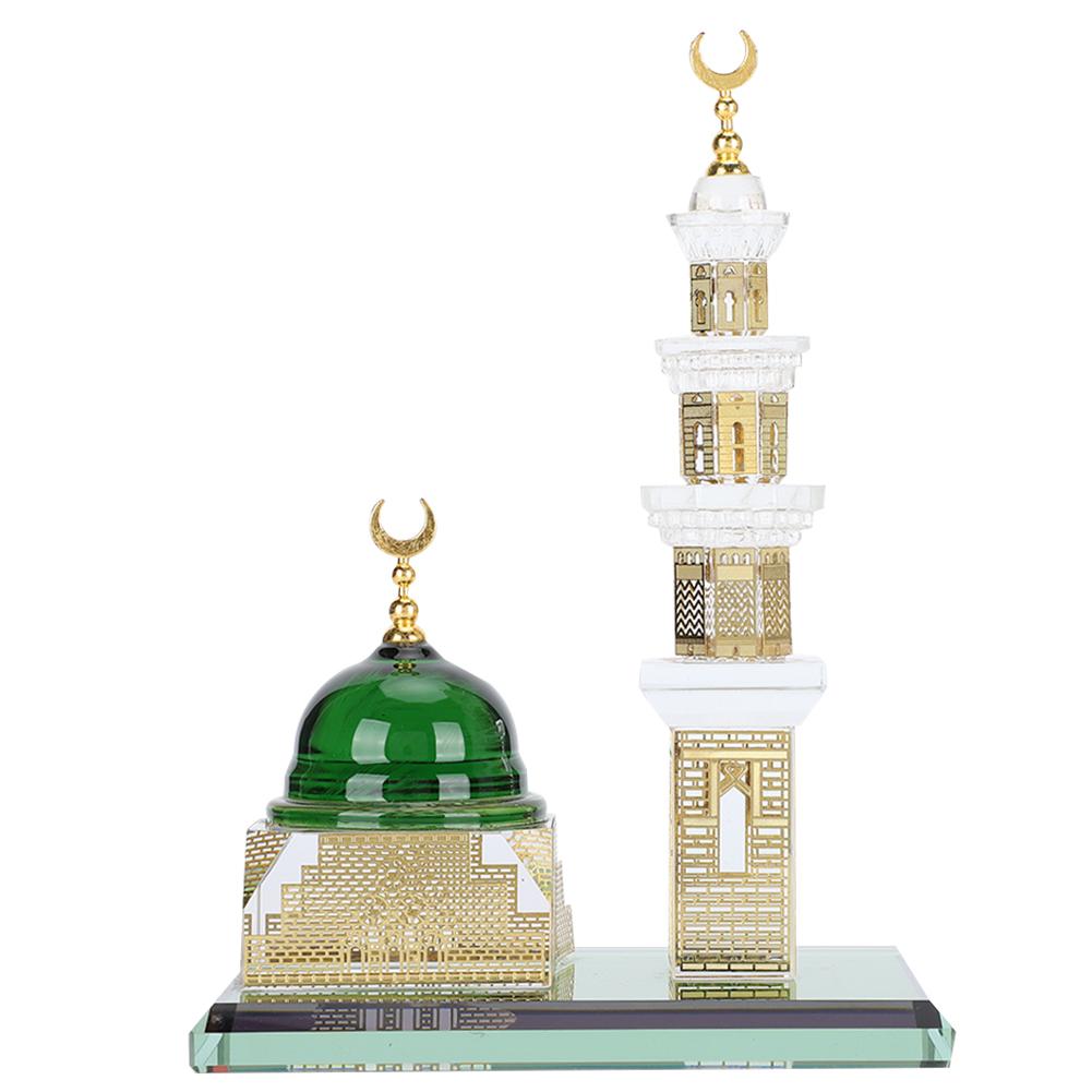 1 Set Muslim Kaaba Dome Mosque Islamic Desktop Ornament Table Car Decor Crafts Gifts
