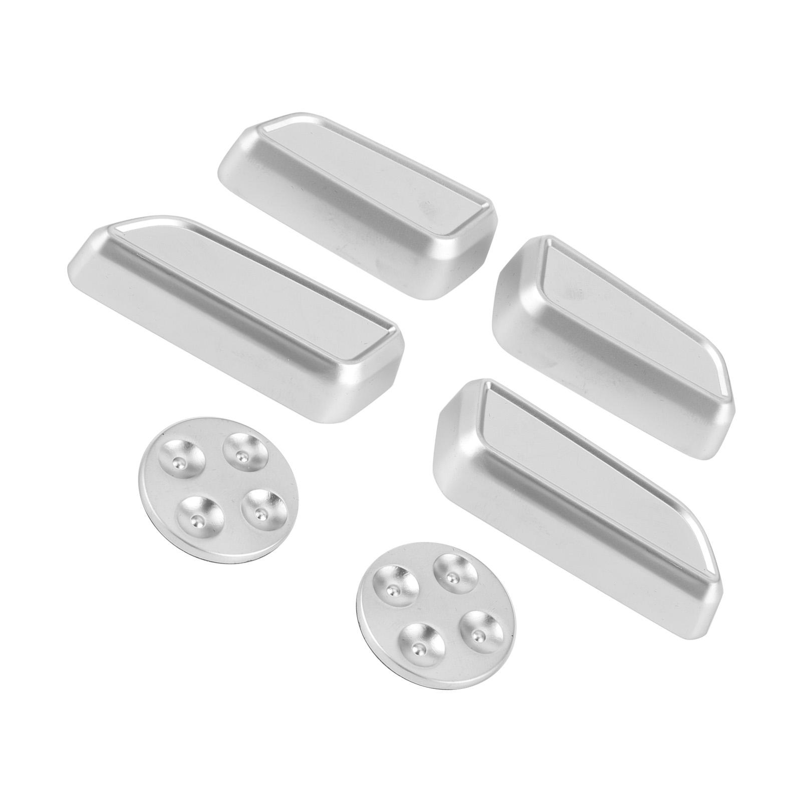 

6 шт. Накладки на кнопки регулировки сиденья автомобиля, отделка, алюминиевый сплав, подходят для Tesla Model 3YXS