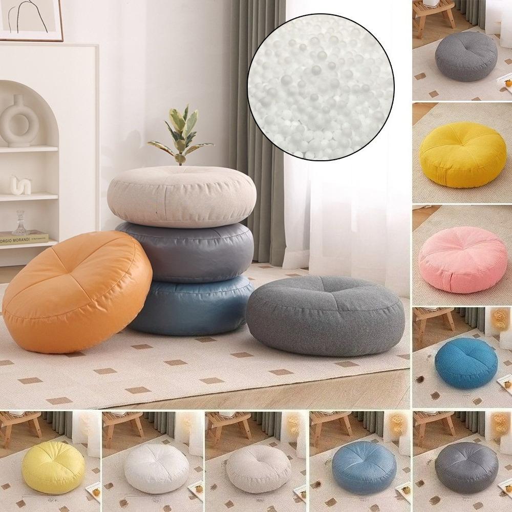 Waterproof Floor Seat Cushion Solid Color Suitable for Meditation Yoga Round Seat Pads Mat with Fillings Thicken Pads Cuscineria
