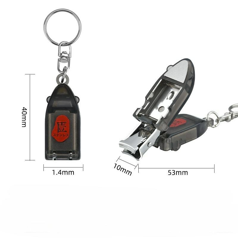 Creative Nail Clippers Mini Folding Nail Clippers Stainless Steel Flip Portable Nail Cutters With Keychain