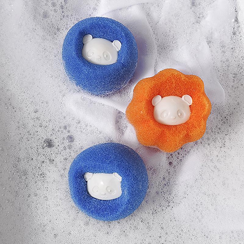 1/5Pcs Laundry Ball Kit Reusable Washing Machine Hair Remover Ball Cleaning Lint Fuzz Pet Hairs Clothes Household Product