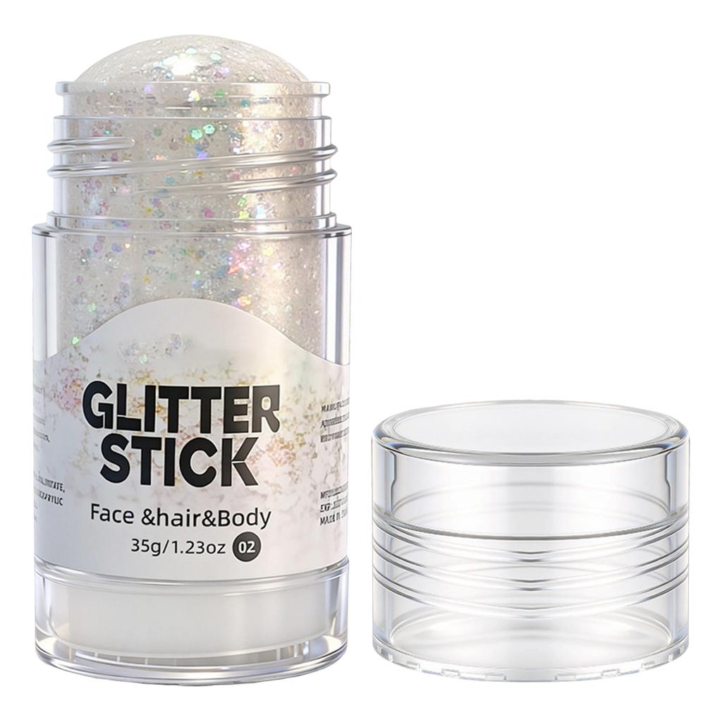 Body Glitter Stick, Body Decoration for Parties and Festivals, Glitter Stick for Skin , 1 Count