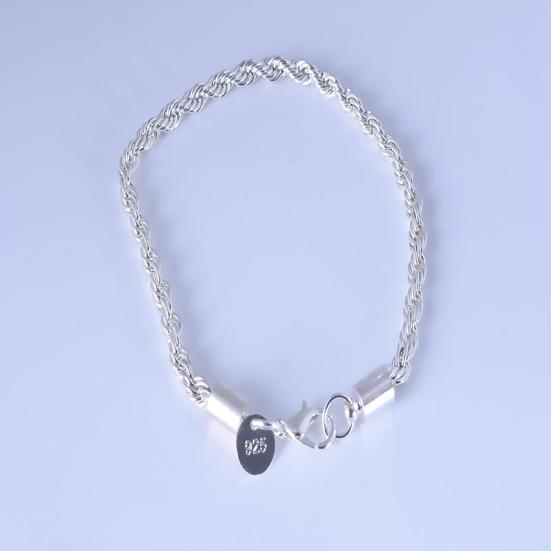 Women's Faux Silver Twist Bangle Cuff Charm Bracelet Clasp Party Jewelry