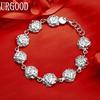 925 Sterling Silver Mode Smycken Ros Armband