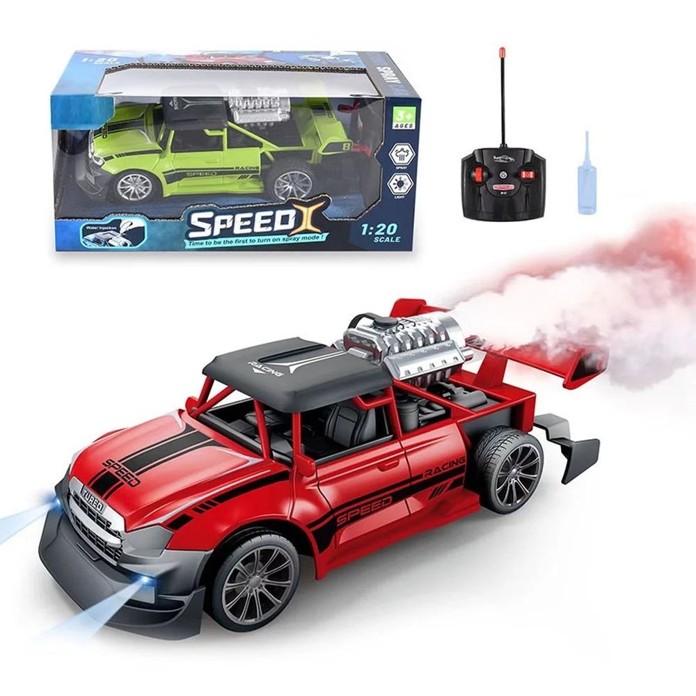 Non-Toxic 1/20 Rc Racing Car 2.4G Remote Control Car Truck With Light Smoke Spray Electric Car Radio Controlled Machine Model Toys For Children