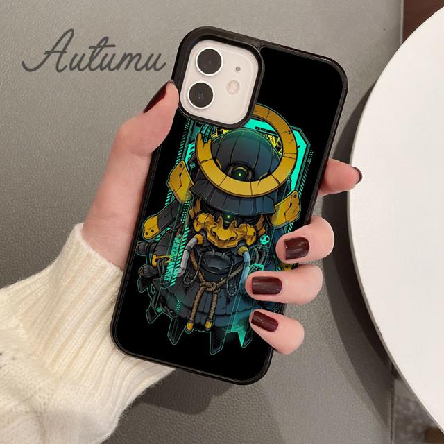 

Японский чехол для телефона с маской Хання для iPhone 11 12 13 14 Pro Max mini X XR XS SE 2020 6S 7 8 Plus Samsung Galaxy S21 S22 Samsung S22ultra