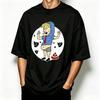 Modal Unisex Tshirt Vintage Funny Cartoon Graphic Print Oneck Short Sleeve Hip Hop Streetwear Loose Daily Casual Tees Tops