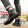 Fashion New Warm Winter Boots for Men Genuine Leather Fashion Lace-Up Walking Shoes 2024 High Quality Male Comfortable Motorcycle Boots