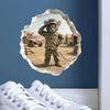 6 Pieces Military Service Mouse Hole Wall Sticker Bedroom Entrance Living Room Porch Home Decora Waterproof Decals M1562