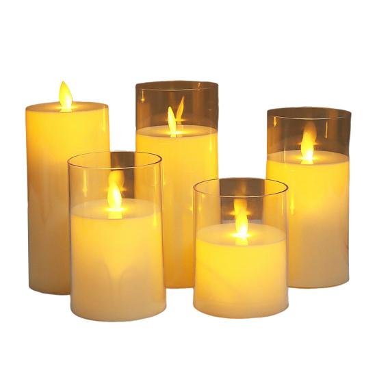 Flickering Flameless LED Candles Battery Operated Fake Electric LED Tea Lights for Wedding Aniversary Halloween Christmas Table Centerpiece