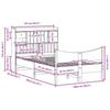 VidaXL Bed Frames Without Mattress White 135x190 Cm Solid Pine Wood, Bed, Bedroom Furniture, Wooden Bed, Bed 3323393
