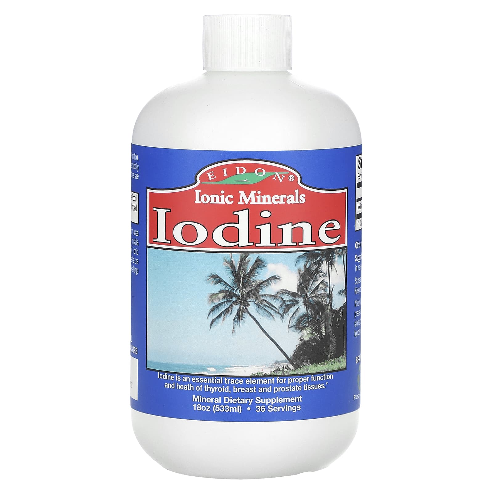 

Ionic Minerals, Iodine, 533 mL (18 Oz) (150 Mcg per serving)