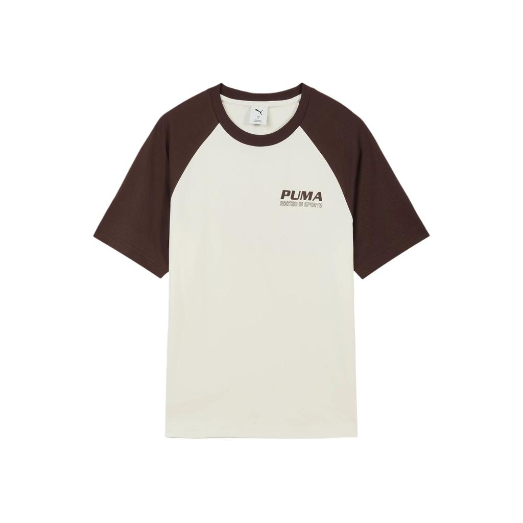 PUMA Graphic T Shirts Unisex Snow 87 Crew Neck Moderate 696371-87